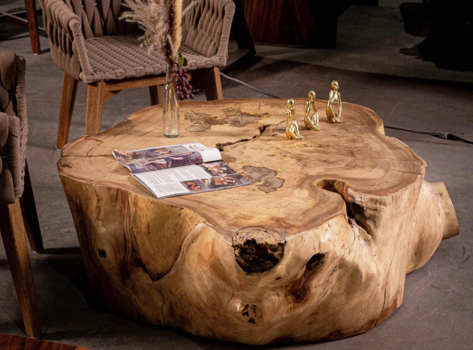 Mesa de tronco de Eucalipto - Imagen 2