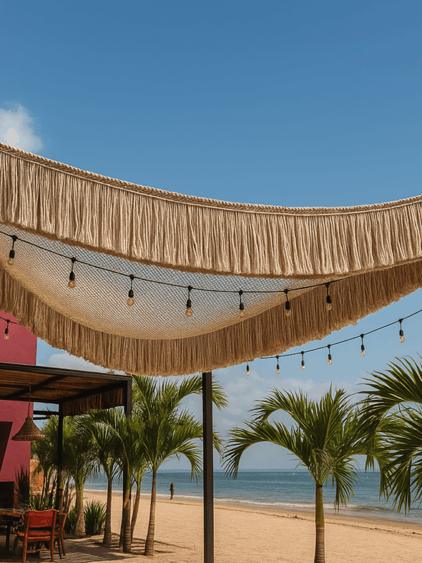 Toldo Maya con Flecos Artesanales