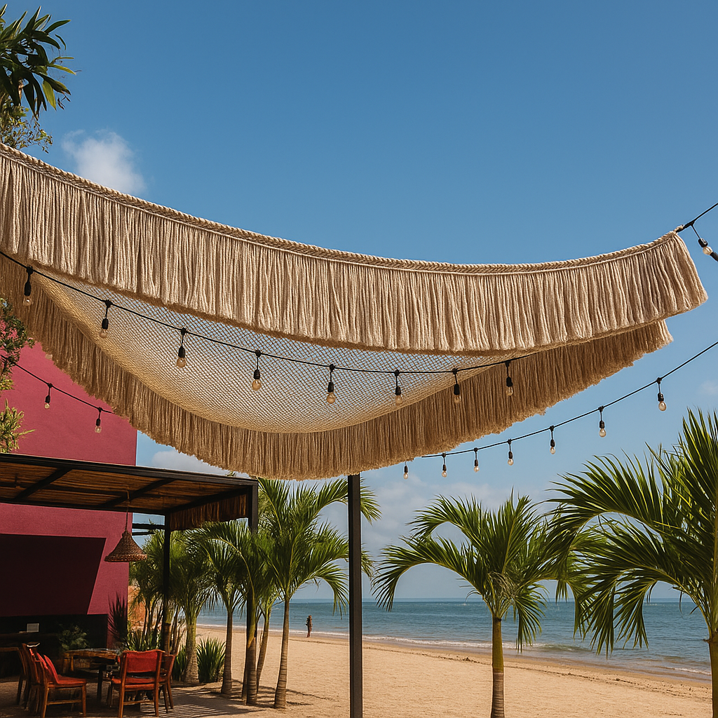 Toldo Maya con Flecos Artesanales